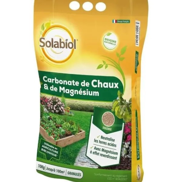 New SOLABIOL SOCHAUX10 Kalk och magnesiumkarbonat - 10 kg Jord & Sand