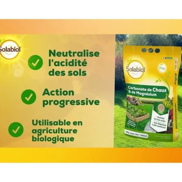 New SOLABIOL SOCHAUX10 Kalk och magnesiumkarbonat - 10 kg Jord & Sand