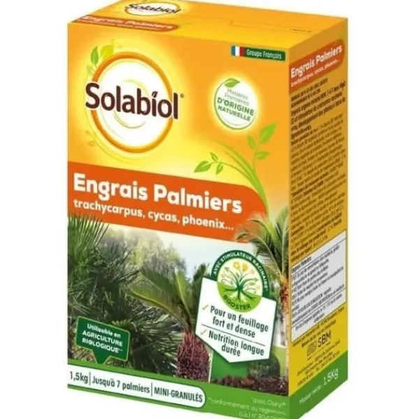 Discount SOLABIOL SOPALMY15 Gødning til palmer og middelhavsplanter 1,5 kg, Velegnet til økologisk landbrug Gødningsmidler