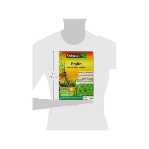 Hot Solabiol SOPRAL3 Praline med grøn ler - Op til 3 l - 2,4 kg Jord & Sand