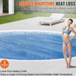 Discount Solafdækningspool 305 cm blå, 15 mil, PE-materiale Pool- & Spatilbehør