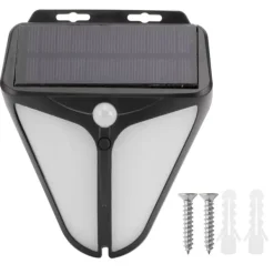 Discount Solar Alarm Lampe Vandtæt Menneskekrops Induktionslys til Udendørs Have Gård Lagerhegn Sikkerhedslamper