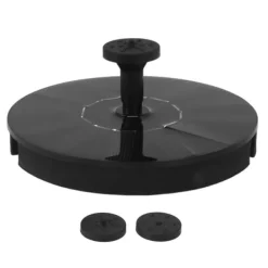 Springvand & Damme^Solar flydende springvand til fuglebad dam akvarium pool - lav støj, multi dyser, vandtæt - 5V
