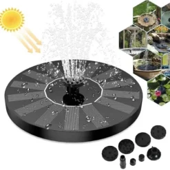 Sale Solar Fountain - Solar Powered Fountain til Fuglebad 16cm Springvand & Damme