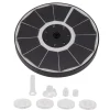 Hot Solar Fountain Light med 8 dyser 3,5W 900mAh Farverig Kraftfuld Solar Fuglebadefontæner til Fuglebad Have Gennemsigtigt mundstykke Springvand & Damme