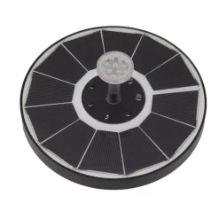 Hot Solar Fountain Light med 8 dyser 3,5W 900mAh Farverig Kraftfuld Solar Fuglebadefontæner til Fuglebad Have Gennemsigtigt mundstykke Springvand & Damme
