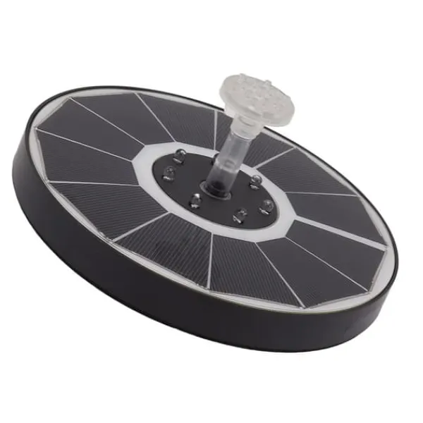 Hot Solar Fountain Light med 8 dyser 3,5W 900mAh Farverig Kraftfuld Solar Fuglebadefontæner til Fuglebad Have Gennemsigtigt mundstykke Springvand & Damme