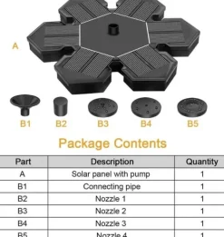 Outlet Solar fountain Solar powered Fountain vand springvand / Vandpumpe / Pumpe Springvand & Damme