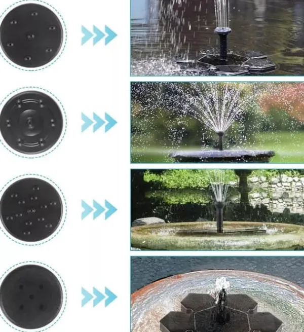 Outlet Solar fountain Solar powered Fountain vand springvand / Vandpumpe / Pumpe Springvand & Damme
