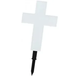 New Solar LED Cross Lights til Graveside Memorial - Have Grave Marker Decor Havedekorationer