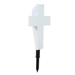 New Solar LED Cross Lights til Graveside Memorial - Have Grave Marker Decor Havedekorationer