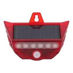 Sikkerhedslamper^Solar Motion Sensor Alarm Sirene med fjernbetjening til udendørs gårdhave