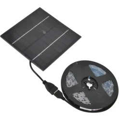 Havedekorationer^Solar Plant Grow Light Strip Miljövänlig 5W LED Högt ljusflöde Främja tillväxt Solar LED Grow Light Strips 3 Meter / 3,3yd