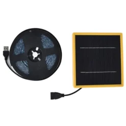Kit Til Plante- & Urtedyrkning^Solar Plant Grow Light Strip Solar Power Full Spectrum 5W LED högt ljusflöde Solar LED Grow Light Strips för anläggning 3 meter / 3,3yd