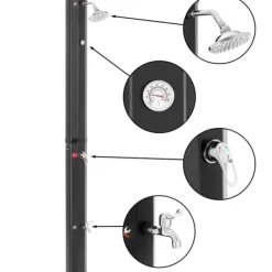 Spa & Udendørsbad^Solar turisthavebruser med termometer og en 35-liters tank