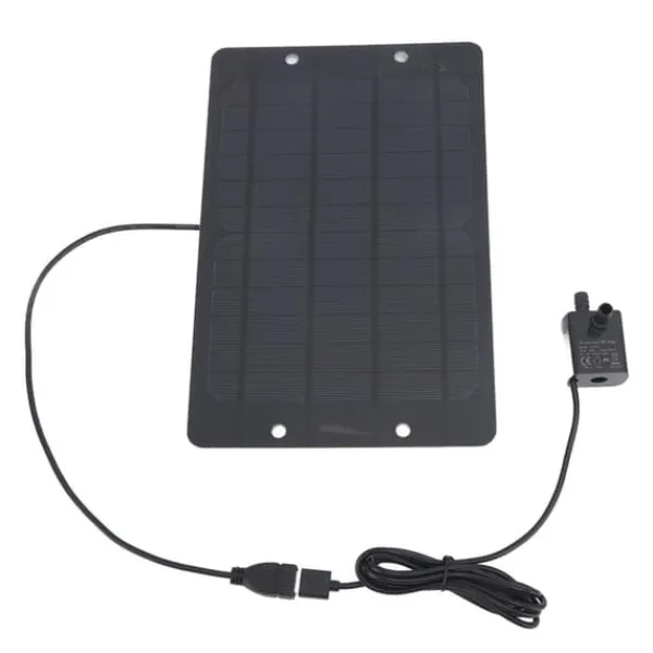 Springvand & Damme^Solar vand springvand pumpe sæt 6V 10W USB sol vand springvand vandpumpe til fuglebad have baggård pool