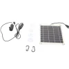 Solar vandpumpesæt med 10W dobbeltsidet monokrystallinsk silicium solpanel - 5V 3W lavstøjspumpe Springvand & Damme
