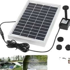 Outlet Solartankpumpe, 5W solenergi, 250 L/t flowrate, 60 cm sprøjtehøjde Springvand & Damme