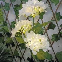 Havedekorationer^Solcelleblomst LED 3000K - Hortensia