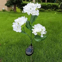 Havedekorationer^Solcelleblomst LED 3000K - Hortensia