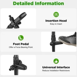 Online Solcelledrevet dyreskræmmer - Bevægelsessensor sprinkler - 0–270° sprayvinkel - 120° sensor - 5 s vandstød - 10/20/30 min vanding - 3–8 bar Vanding