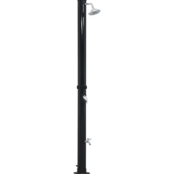 Discount Solcelledrevet udendørsbruser - 40 liter | Farve: Sort | Størrelse: 220 cm Spa & Udendørsbad