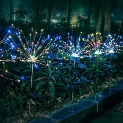 Havedekorationer^Solcellehavelampe DANDELION 120 LED HIT GARDEN RGB 2x JUL