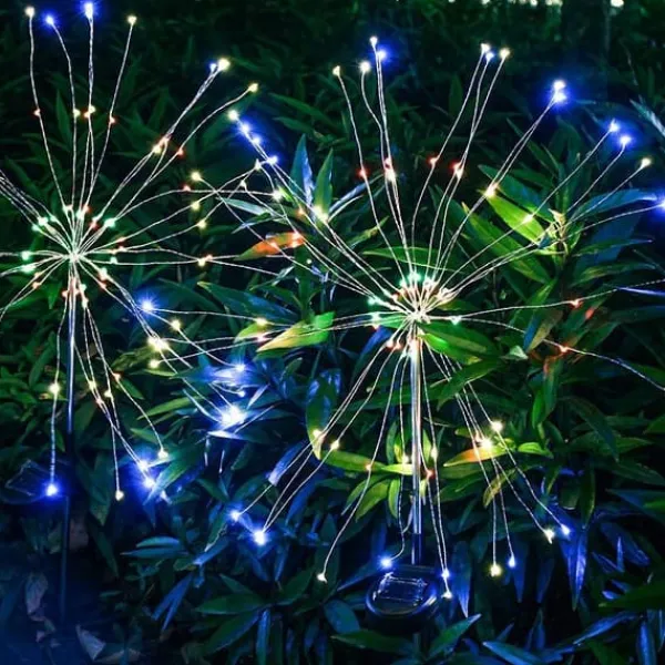 Havedekorationer^Solcellehavelampe DANDELION 120 LED HIT GARDEN RGB 2x JUL