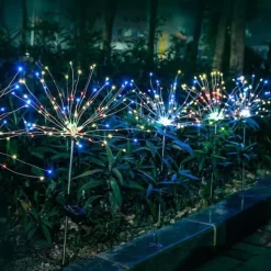 Havedekorationer^Solcellehavelampe DANDELION 120 LED HIT GARDEN RGB 2x JUL