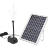 Hot Solcellepumpe - Fontæne- og vandfaldspumpe - 10 W - 1000 l/h - Havedam og springvand - Hvid Springvand & Damme