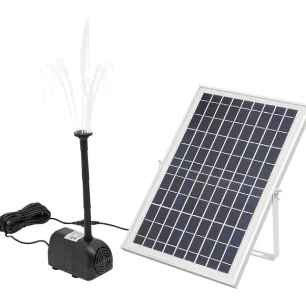 Hot Solcellepumpe - Fontæne- og vandfaldspumpe - 10 W - 1000 l/h - Havedam og springvand - Hvid Springvand & Damme