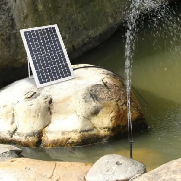 Hot Solcellepumpe - Fontæne- og vandfaldspumpe - 10 W - 1000 l/h - Havedam og springvand - Hvid Springvand & Damme