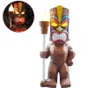Online Soldrevet LED Tiki Light Solar Totem Figur Ornamenter LED Havelys Dekoration Håndværk til veranda Plæne Trail Havedekorationer