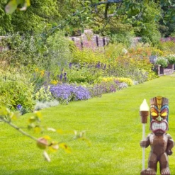 Online Soldrevet LED Tiki Light Solar Totem Figur Ornamenter LED Havelys Dekoration Håndværk til veranda Plæne Trail Havedekorationer