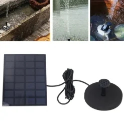 Clearance Solfontän Multifunktionell soldriven flytande fontän för fågelbaddamm Pool Fish Tank 7V 2,5W Springvand & Damme