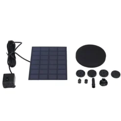 Clearance Solfontän Multifunktionell soldriven flytande fontän för fågelbaddamm Pool Fish Tank 7V 2,5W Springvand & Damme