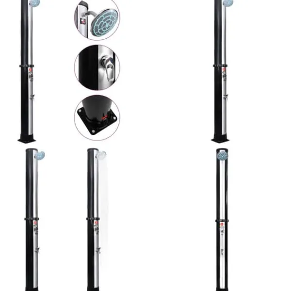 Spa & Udendørsbad^Solopvarmet udendørsbruser med brusehoved og hane 40 l - Solopvarmet Bruser - Solopvarmede Brusere - Home & Living