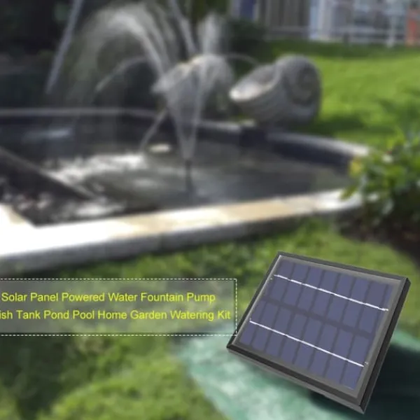 Sale Solpanel Drevet Vandfontænepumpe Akvarium Dam Pool Hjem Have Vandingssæt Springvand & Damme