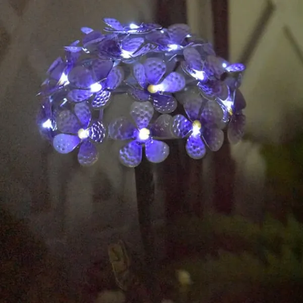 Havedekorationer^Solsimulering Hortensia Lys Terrasse Græsplæne Dekorative Lys Havelys