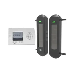 Hjemmealarmsystemer^Solstrålesensor Sikkerhedssystem, 800m Trådløs Rækkevidde, 100m Detektionsområde,EU stik, KIT1