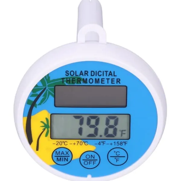 Pool- & Spatilbehør^Soltermometer Minimum Maximal Vattentemperatur Display Digital termometer för swimmingpool