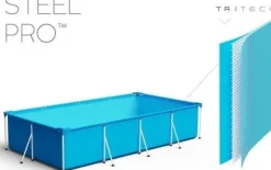 Discount Sommer sjov garanteret med denne store overjordiske pool - Komplett med pumpe, filtre og reparationssæt Pooler