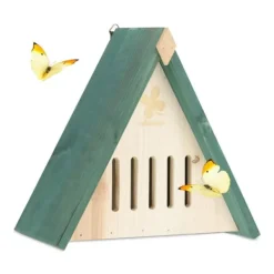 Best Sommerfuglehus, Træ, 26x27,5x16 cm, Grøn Til Fugle & Småvildt