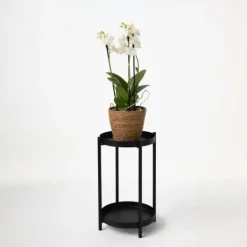 Krukkeplanter Indendørs^Sommerfugleorkidé - Phalaenopsis Multiflora med kurv - Højde 35-45cm - ⌀12cm