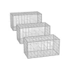 Havekurve^SONGMICS trådkurv med 5 x 10 cm maskestørrelse, 3 stk. sæt, sølvfarvet