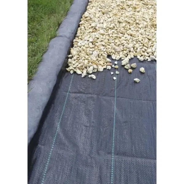 Haveduge^Sort landskabsdug 1 x 25 m, UV-behandlet, 100 g/m² - Ukrudtsbekæmpende bunddug