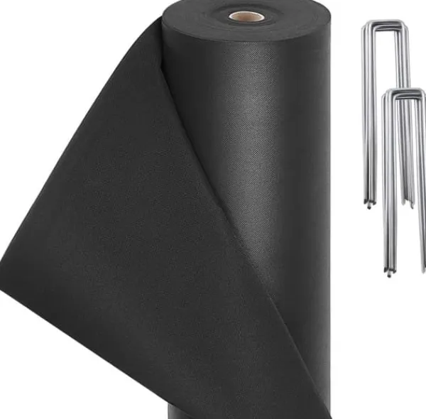 Clearance Sort ukrudtsbestandig fleece ukrudtsbestandig film 50 m² (1 m x 50 m) Haveduge