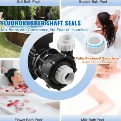 Spa & Udendørsbad^Spa pumpe, dobbelt hastighed, 56-ramme, 2