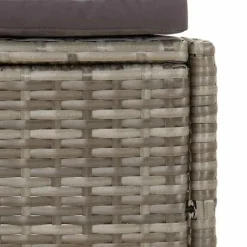 New Spabænke med hynder 2 stk. - Polyrattan grå | Farve: Grå | Størrelse: N/A Spa & Udendørsbad