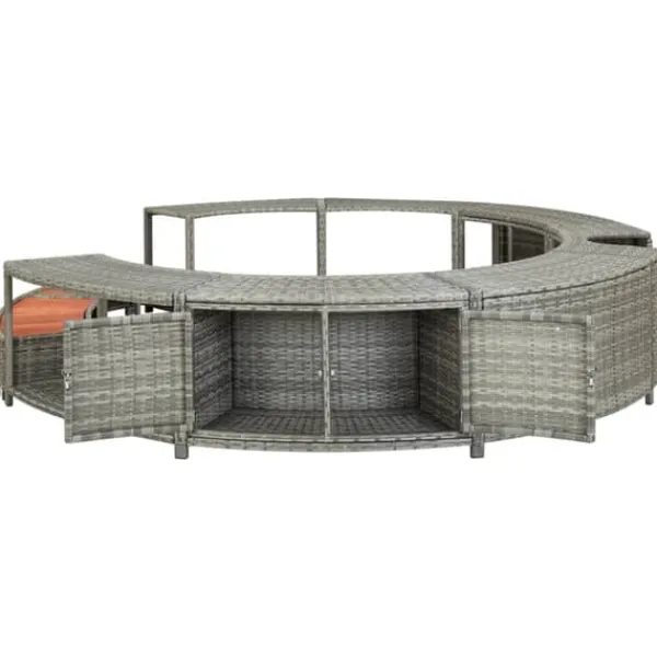Pool- & Spatilbehør^Spakant polyrattan grå - Spakant - Spakanter - Home & Living